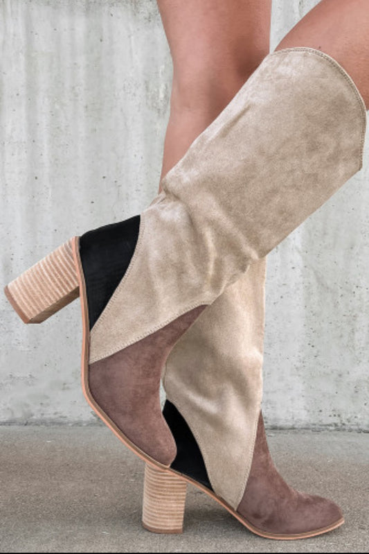 Coffee Suede Boots