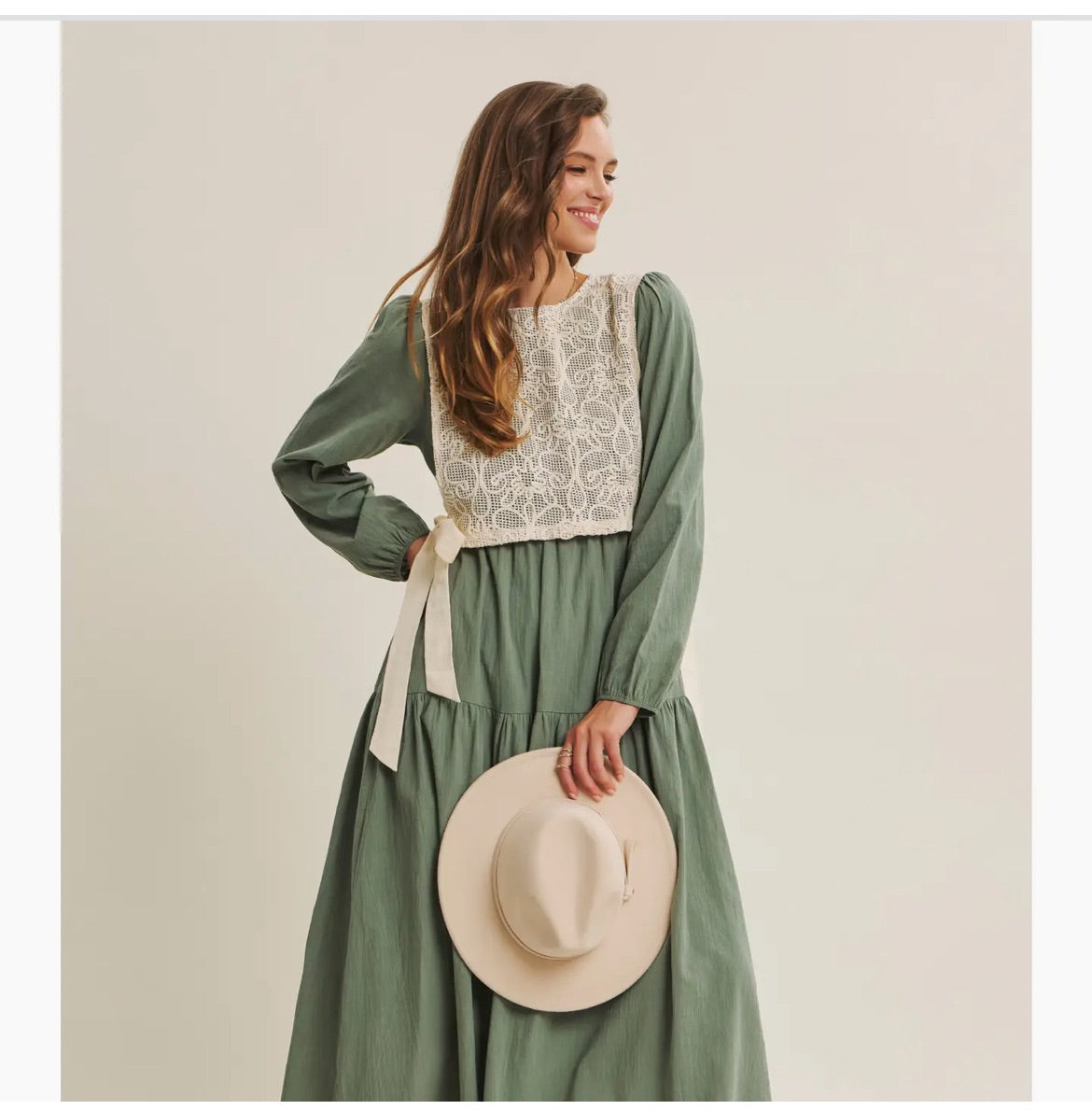 Green vintage dress