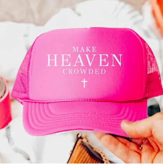 Pink trucker hat